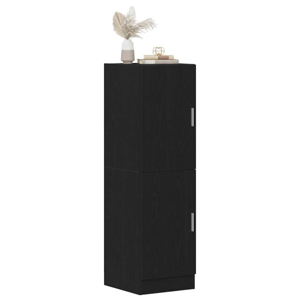 Mueble de cocina madera de ingeniería negro 38x41.5x131.5 cm