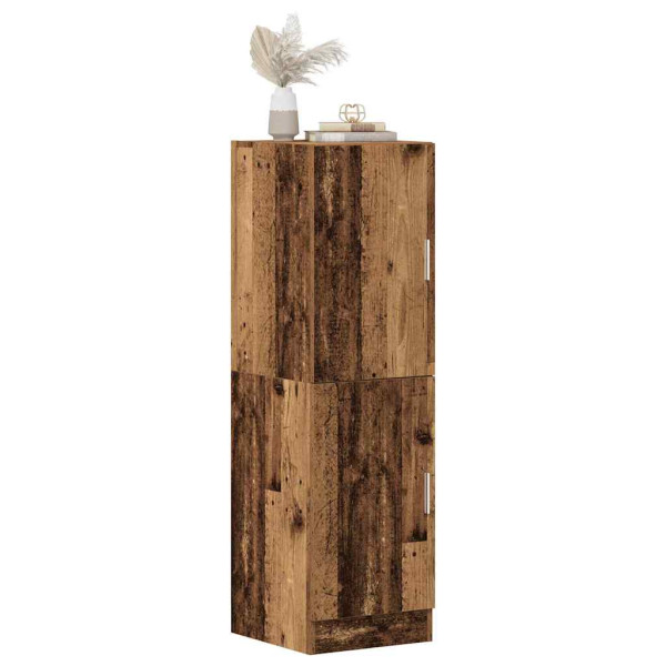Mueble de cocina madera ingeniería envejecida 38x41.5x131.5 cm