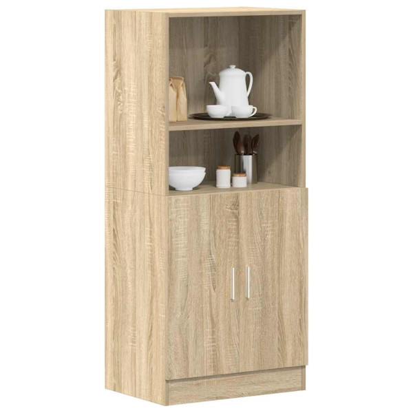 Mueble de cocina madera ingeniería roble sonoma 57x41.5x131.5cm