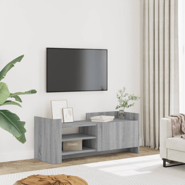 Mueble de TV madera contrachapada gris Sonoma 100x35x40 cm