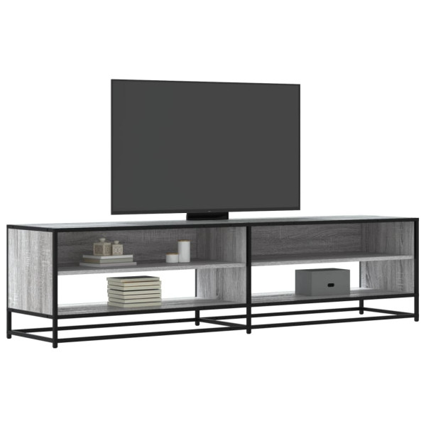 Mueble de TV madera de ingeniería gris Sonoma 180.5x40x46 cm