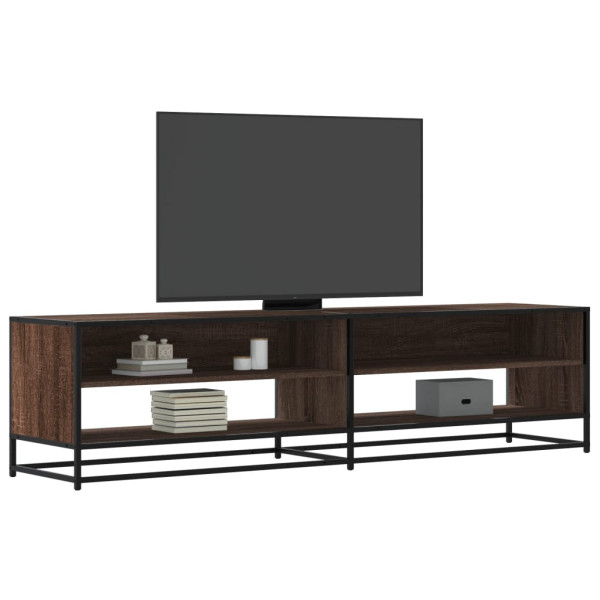 Mueble de TV madera de ingeniería marrón roble 180.5x40x46 cm