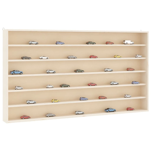 Mueble expositor de pared con 6 estantes 100x8.5x55 cm