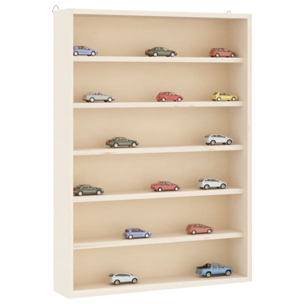 Mueble expositor de pared con 6 estantes 40x8.5x55 cm