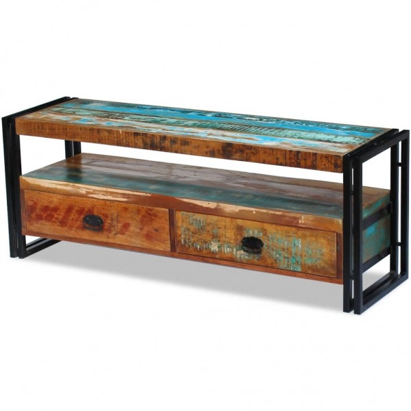 Mueble para la TV de madera maciza reciclada