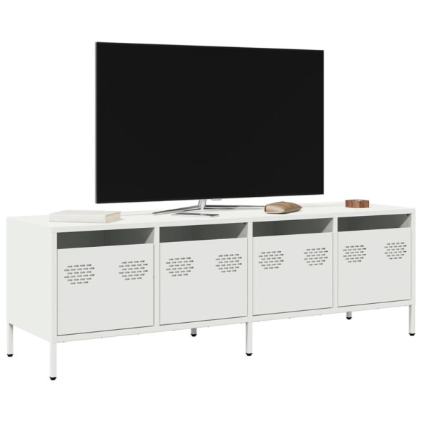 Mueble para TV acero laminado en frío blanco 135x39x43.5 cm