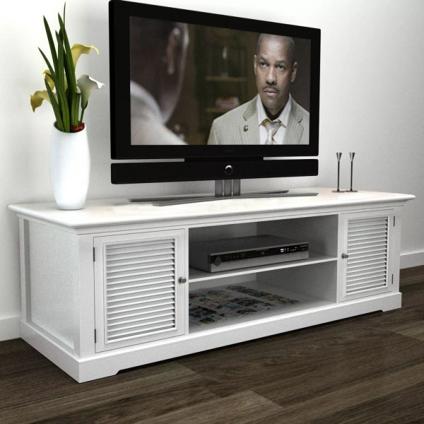 Mueble para TV de madera blanco
