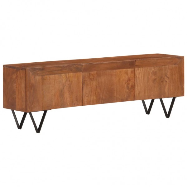 Mueble para TV de madera maciza de mango 140x30x46 cm