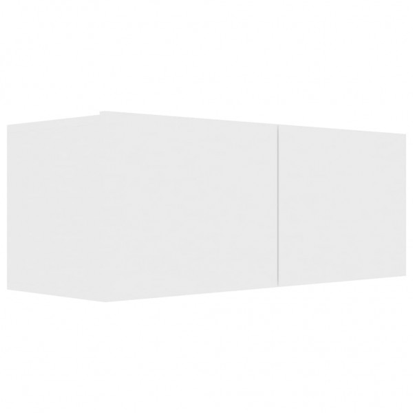 Mueble para TV madera contrachapada blanco 80x30x30 cm
