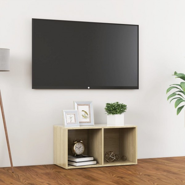 Mueble para TV madera contrachapada roble Sonoma 72x35x36.5 cm