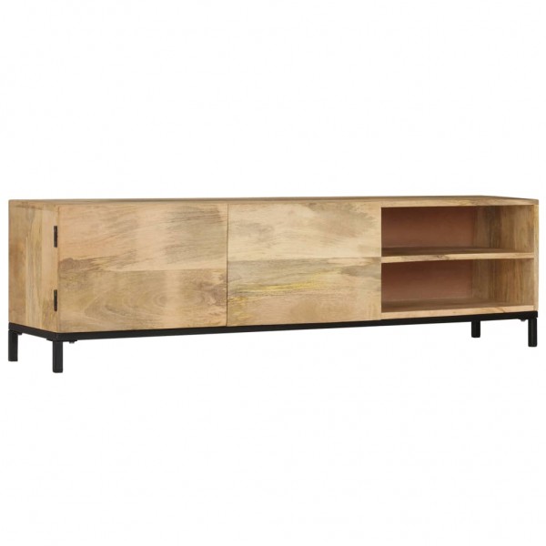 Mueble para TV madera maciza de mango 145x30x41 cm