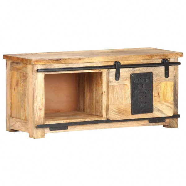 Mueble para TV madera maciza de mango 90x35x40 cm