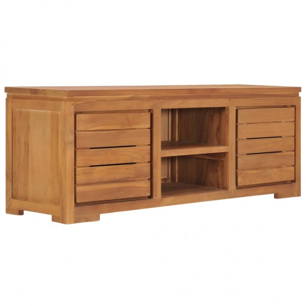Mueble para TV madera maciza de teca 110x30x40 cm