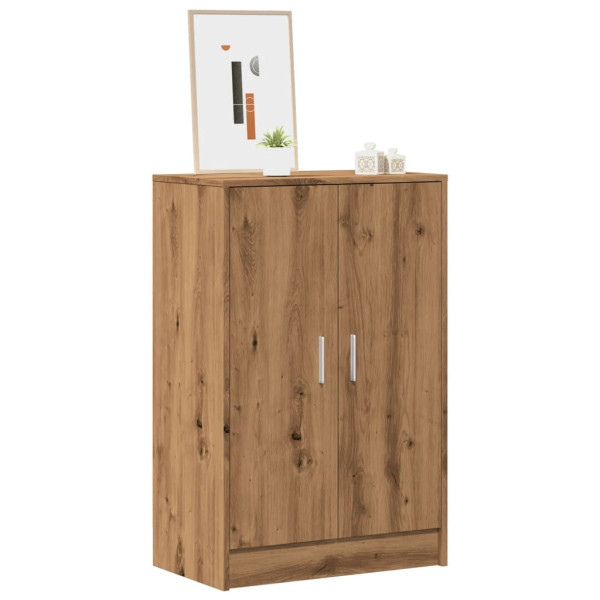Mueble zapatero madera ingeniería roble artisan 60x35x92 cm