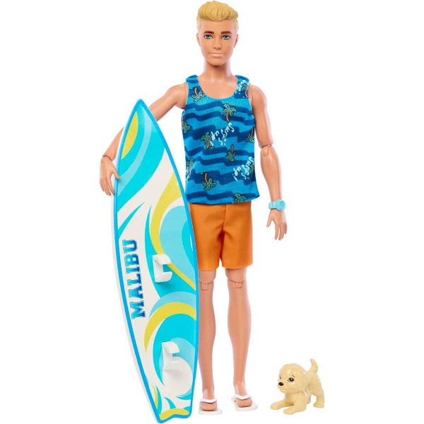 Barbie Mattel Ken tabla de surf