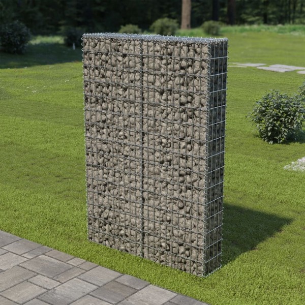 Muro de gaviones con cubiertas acero galvanizado 100x20x150 cm