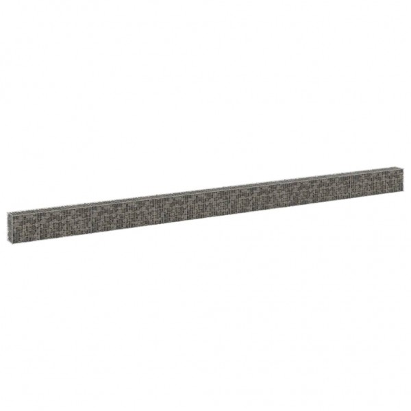 Muro de gaviones con cubiertas acero galvanizado 900x30x50 cm