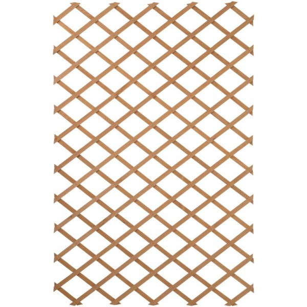 Nature Enrejado de jardín madera marrón 100x300 cm