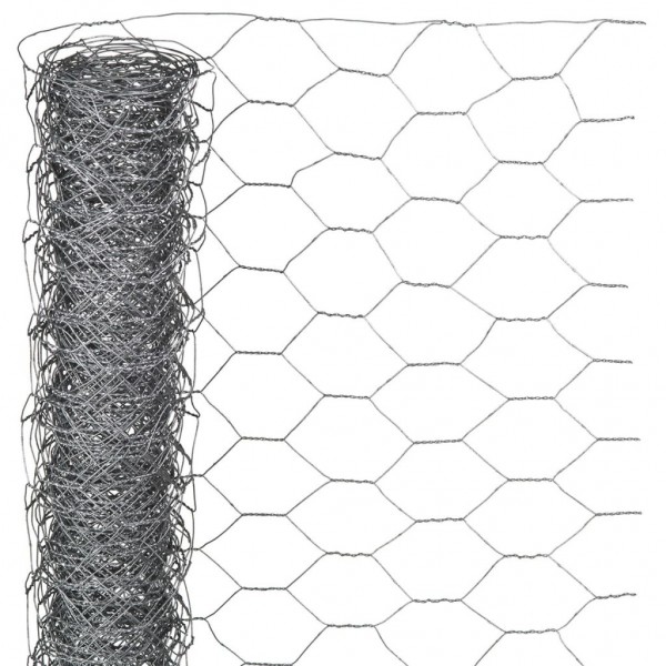 Nature Malla de alambre hexagonal 1x10 m 25 mm acero galvanizado