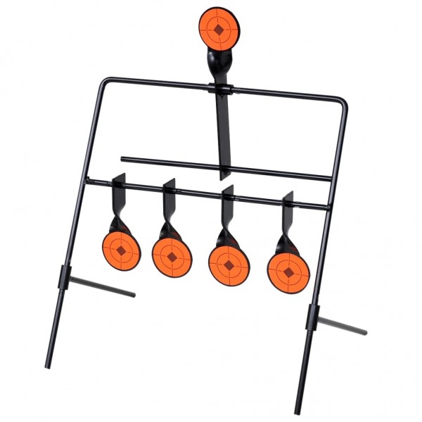 Objetivo de tiro giratorio con reinicio automático 4 + 1 figuras