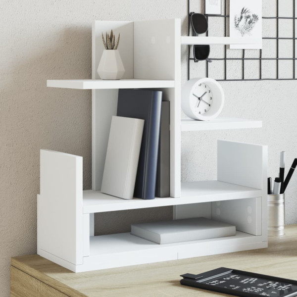 Organizador escritorio madera ingeniería blanco 49x20x52.5 cm