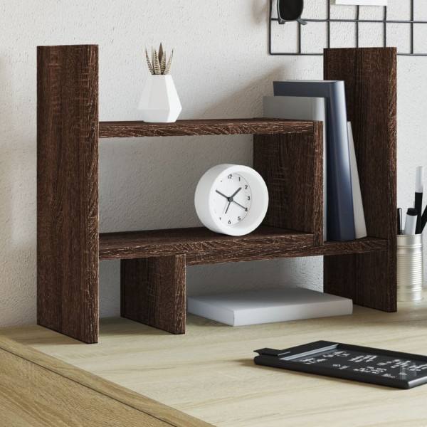 Organizador escritorio madera ingeniería marrón 38.5x17x39 cm