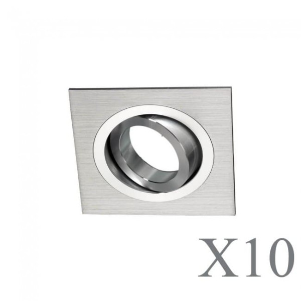 Pack 10 Classic cuadrado aluminio