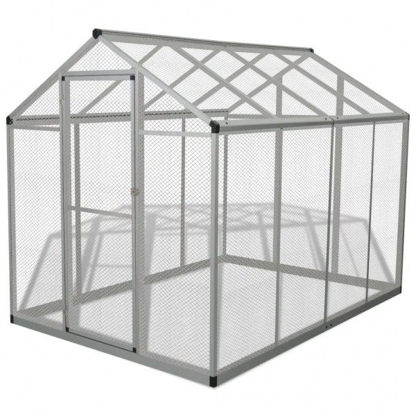 Pajarera exterior de aluminio 178x242x192 cm
