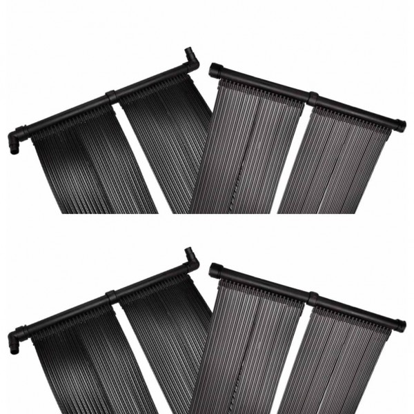 Panel de calentador solar de piscina 4 uds 80x620 cm