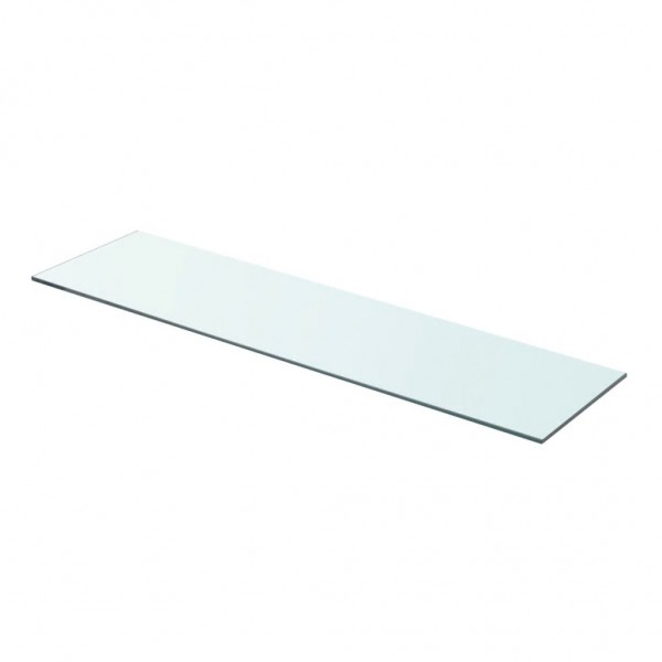 Panel de estante vidrio claro 80x20 cm