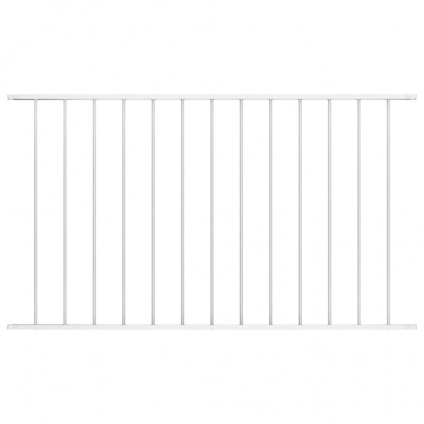 Panel de valla con acero recubrimiento polvo blanco 1.7x1.25m