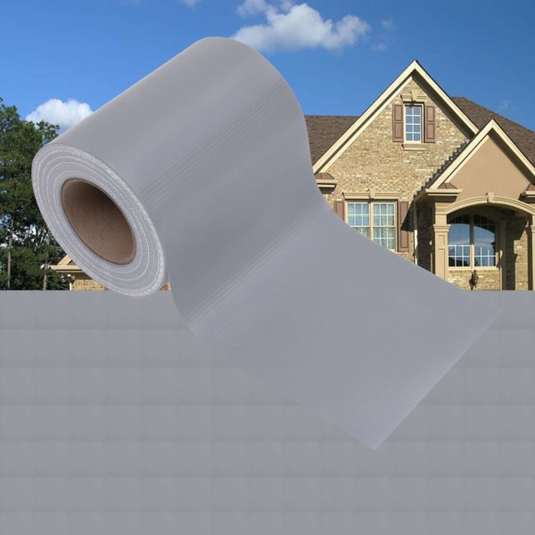 Panel de valla de PVC gris claro mate 35x0.19 m