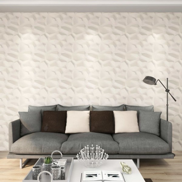 Paneles de pared 3D 24 unidades 0.5x0.5 m 6 m²
