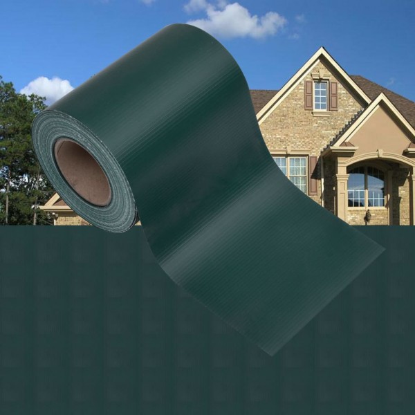 Paneles de privacidad 4 uds PVC verde mate 35x0.19 m