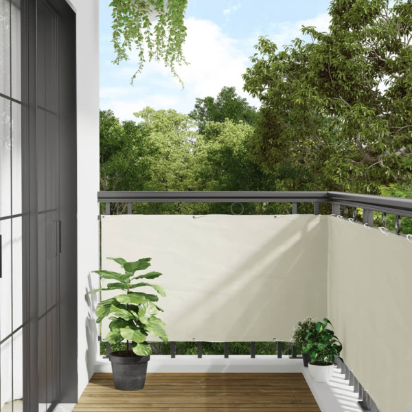 Pantalla de privacidad de jardín PVC blanco 300x75 cm