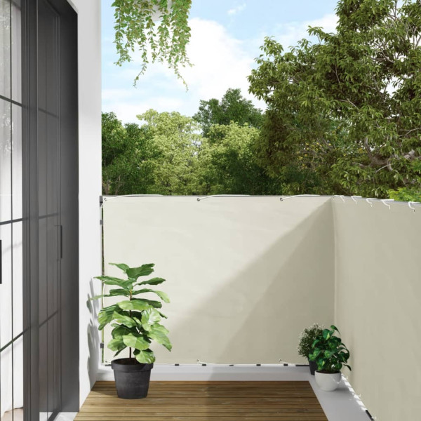 Pantalla de privacidad de jardín PVC blanco 500x120 cm
