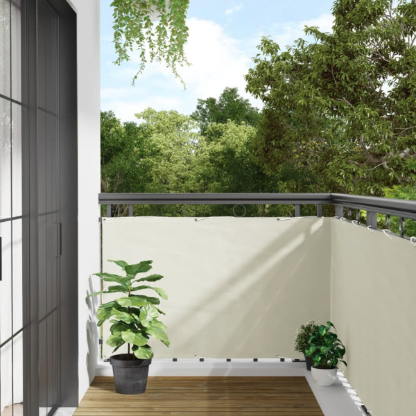 Pantalla de privacidad de jardín PVC blanco 600x90 cm
