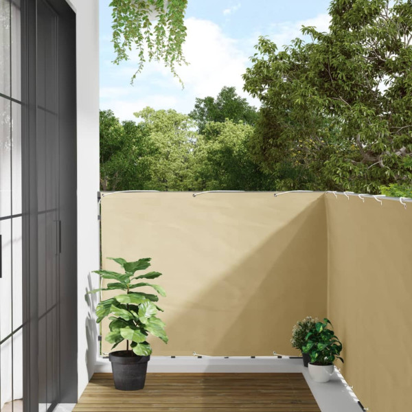 Pantalla de privacidad de jardín PVC crema 800x120 cm
