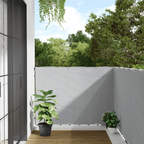 Pantalla de privacidad de jardín PVC gris 300x120 cm