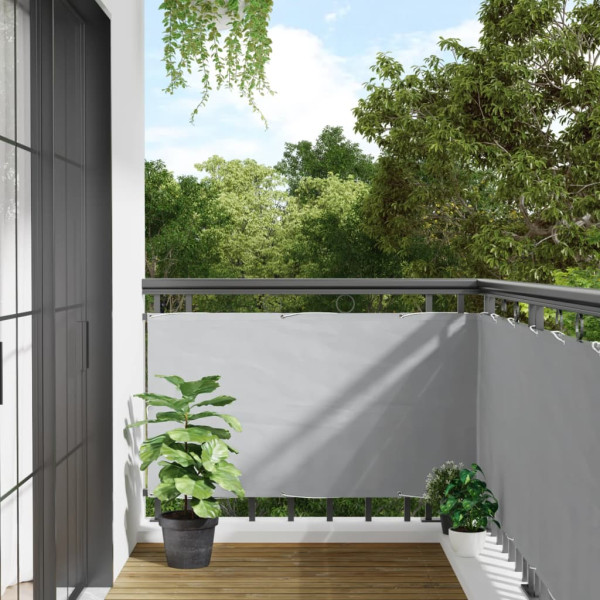 Pantalla de privacidad de jardín PVC gris 700x75 cm