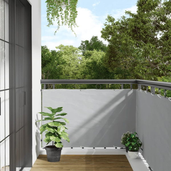 Pantalla de privacidad de jardín PVC gris 800x90 cm