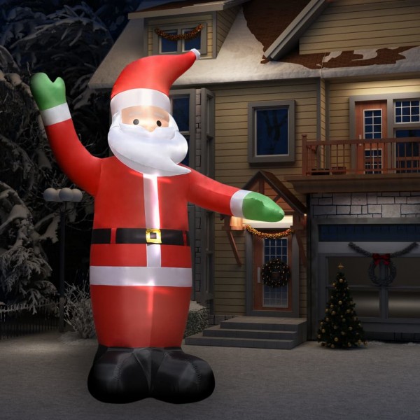Papá Noel inflable con LED adorno navideño IP44 4.5 m