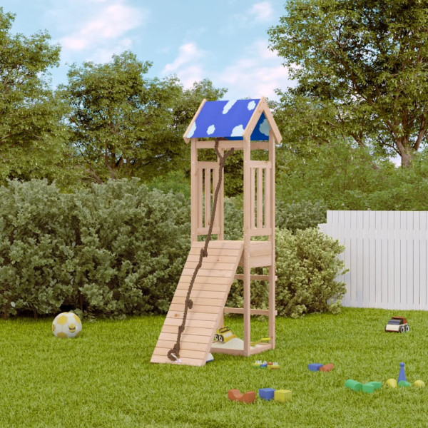 Parque infantil de exterior de madera maciza de pino