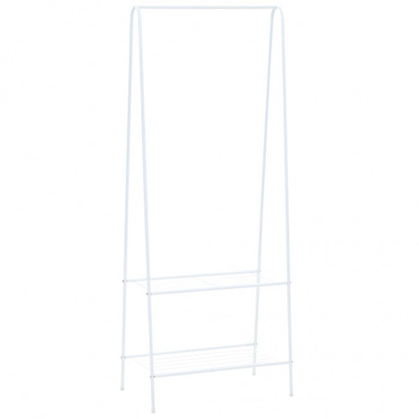 Perchero de ropa blanco 59x35x150 cm