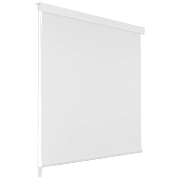 Persiana enrollable de ducha blanco 100x240 cm