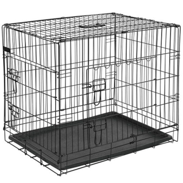 @Pet Transportín para perros metal negro 77.5x48.5x55.5 cm 15002