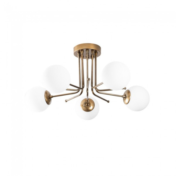 Plafón de techo Marga Oro (5 luces)