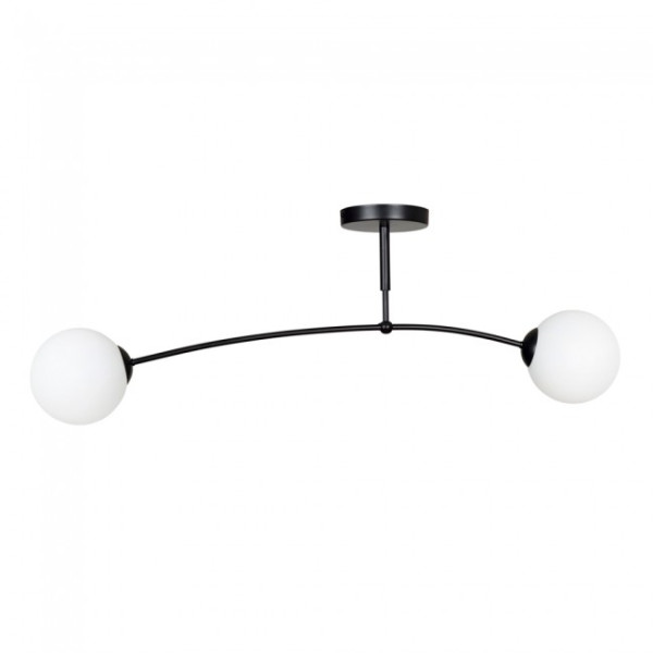 Plafón de techo Mobis Negro (2 luces)