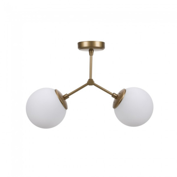 Plafón de techo Mulen Latón (2 luces)