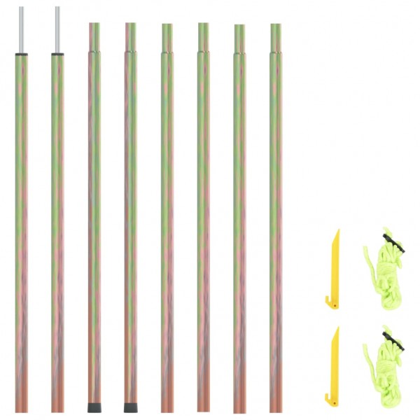 Postes de toldo de vela 2 uds acero galvanizado 250 cm